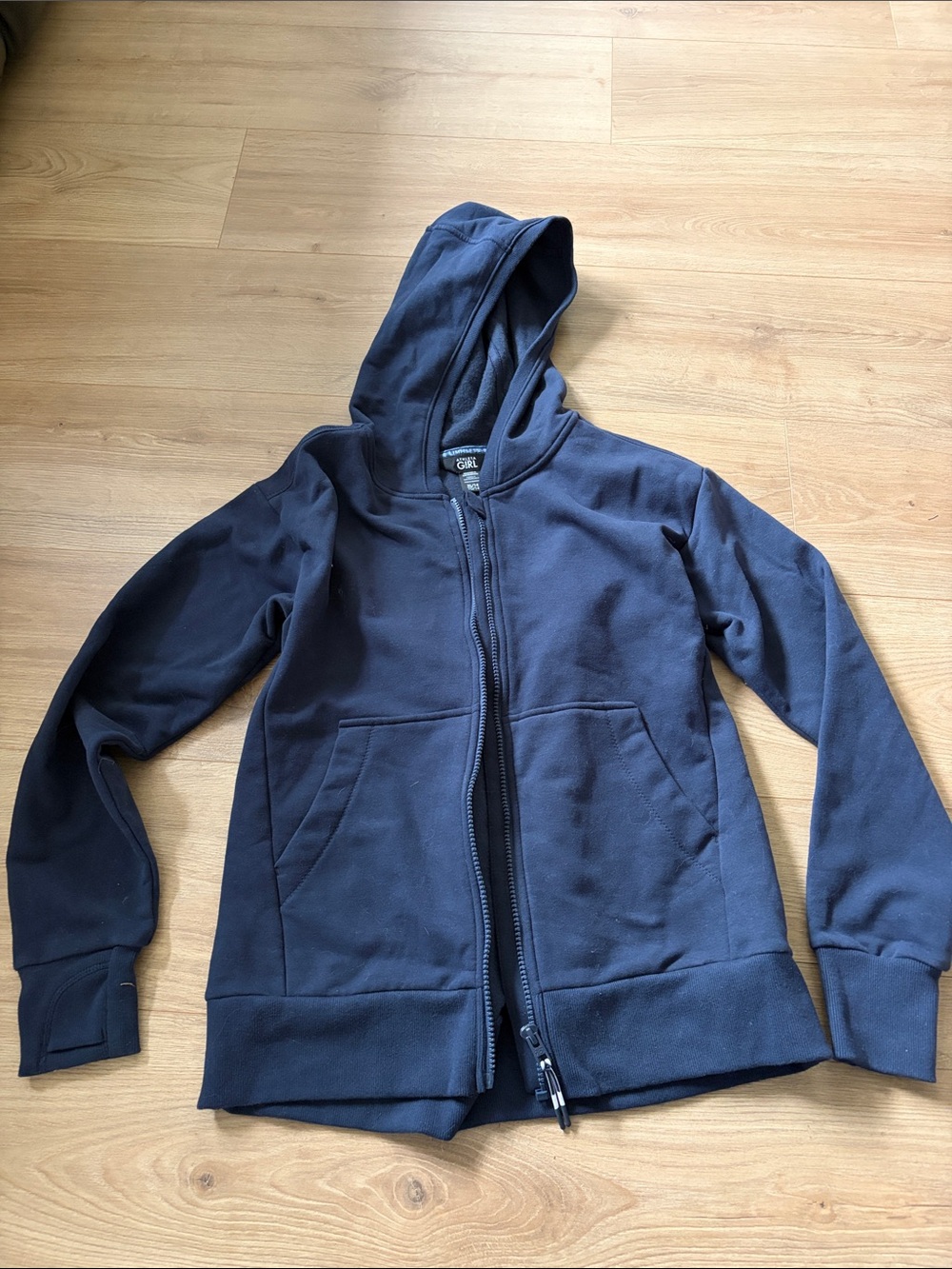Girls athleta xl 14 Navy Zip-Up Hoodie Jacket